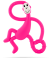 Matchstick Monkey Dancing Monkey-Pink