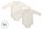 Nest Designs Basics Organic Cotton Ribbed Kimono Long Sleeve Onesie (2 Pack) - Light Grey 0-3M