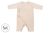 Nest Designs Basics Bamboo Cotton Kimono Long Sleeve Romper - Warm Taupe 3-6M