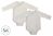 Nest Designs Basics Organic Cotton Ribbed Kimono Long Sleeve Onesie (2 Pack) - Dark Grey 0-3M