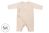 Nest Designs Basics Bamboo Cotton Kimono Long Sleeve Romper - Warm Taupe 0-3M