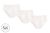Nest Designs Basics Organic Cotton Ribbed Girls Briefs Underwear 3 Pack White 4T-5T