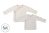 Nest Designs Basics Organic Cotton Ribbed Kimono Long Sleeve T-Shirt 2 Pack - Light Grey 0-3M