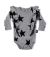 Nununu Ruffled Star Onesie - Heather Grey 0-6M