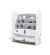 iFam Design Open Book Shelf_3Level - White/Gray