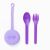 OmieLife Fork Spoon & Pod Set V2 - Lilac