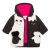 Catimini Black and White Hooded Puffer Jacket Raining Cats & Dogs 