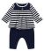 Petit Bateau Sleepsuit Smoking/Marshmallow 