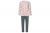 Nest Designs Women's Organic Cotton Long Sleeve PJ Set - Eric Carle Candy Cane Lane M