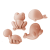 Scrunch Sand Moulds Frog Set Blush