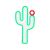 SunnyLife Cactus Neon LED Wall Small USA