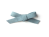 Baby Wisp d - Mini Latch Wisp Clip Hand Tied Faux Suede Bow Blue Suede