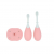 Marcus & Marcus 3-Stage Palm Grasp Toothbrush Set - Pink 12M+