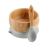 Avanchy Baby Bamboo Stay Put Suction Bowl & Spoon - Gray