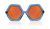 Sons + Daughters Sunglasses Honey Blue Jelly with Mirror