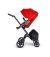 Stokke Xplory Stroller in Red with Black Frame and Black Handle V6