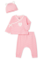 Petit Bateau Ensemble Sleepsuit 4 Pieces Gift Set Pink