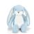 Bunnies By The Bay Little Nibble Floppy Bunny- Maui Blue 12