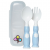 Zoli Ergonomic Fork & Spoon - Mist Blue 6m+
