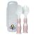 Zoli Ergonomic Fork & Spoon - Blush 6m+