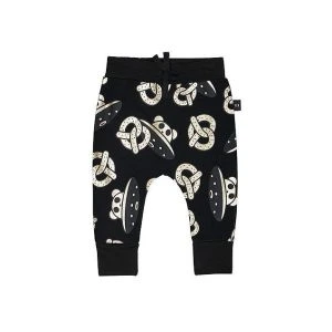 Huxbaby Ufo Pretzel Drop Crotch Pant - Grey Marle