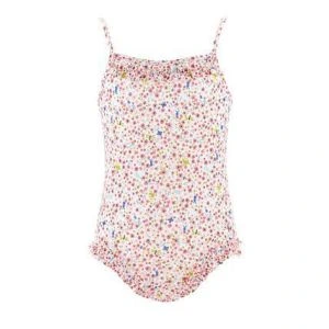 Petit Bateau Maillot Girls Bathing Suit 1 Piece Flower