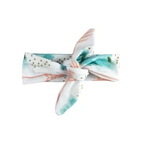 Baby Wisp Top Knot Headband Laguna Beach Aqua and Coral Shades 3m+