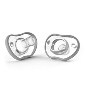 Nanobebe Flexy Pacifier Twin-Pack 3m+ - Grey