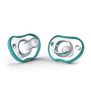 Nanobebe Flexy Pacifier Twin-Pack 0-3m - Teal