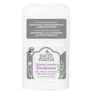 Earth Mama Calming Lavender Deodorant Travel Size - For Pregnancy, Breastfeeding and Sensitive Skin 17g