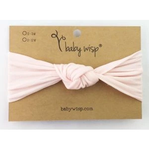 Baby Wisp Headband Nylon Turban Knot - Pale Pink 3-12m