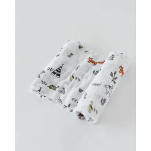 Little Unicorn Organic Cotton Muslin Swaddle Single Forest Friends