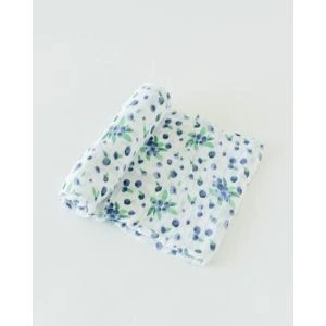 Little Unicorn Cotton Muslin Swaddle Single Blueberry