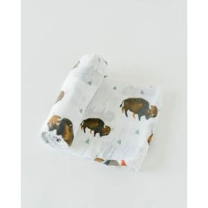 Little Unicorn Cotton Muslin Swaddle Single Bison