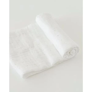 Little Unicorn Cotton Muslin Swaddle Single Gold Dot