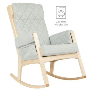 Dutailier Margot Rocker - 5309 Light Grey - 03 Natural