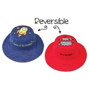 FlapJackKids Kid's Sun Hat Spaceship/Robot Medium (2-4 Years)