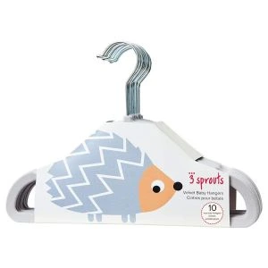 3 Sprouts Hangers (set of 10) Hedgehog
