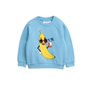 Mini Rodini Banana SP Sweatshirt - Light Blue