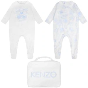 Kenzo Kids Boys Tiger Babygrow Gift Set (with 2 clothing)