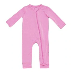 Kyte Baby Zippered Romper in Bubblegum 6-12 months
