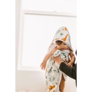 Loulou Lollipop Hooded Towel Safari Jungle