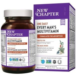 New Chapter Every Man's One Daily Multivitamins 96Tablets @
