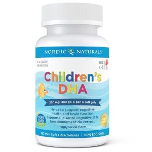 Nordic Children's DHA 250mg 180 Chewable Softgels