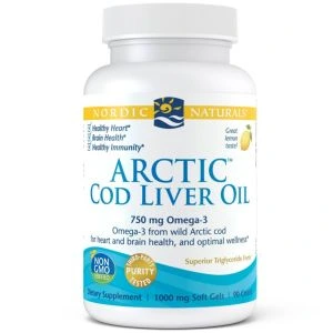 Nordic Arctic Cod Liver Oil 1000mg 90Sgels