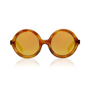 Sons + Daughters Sunglasses Lenny Yellow Creme Brulee with Mirror
