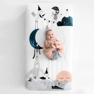 Rookie Humans Organic Crib Sheet - The Moon's Birthday