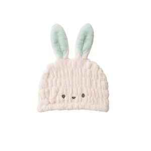 Zooie Super Absorbent Micro Fiber Towel - Kids Cap - Rabbit Pink