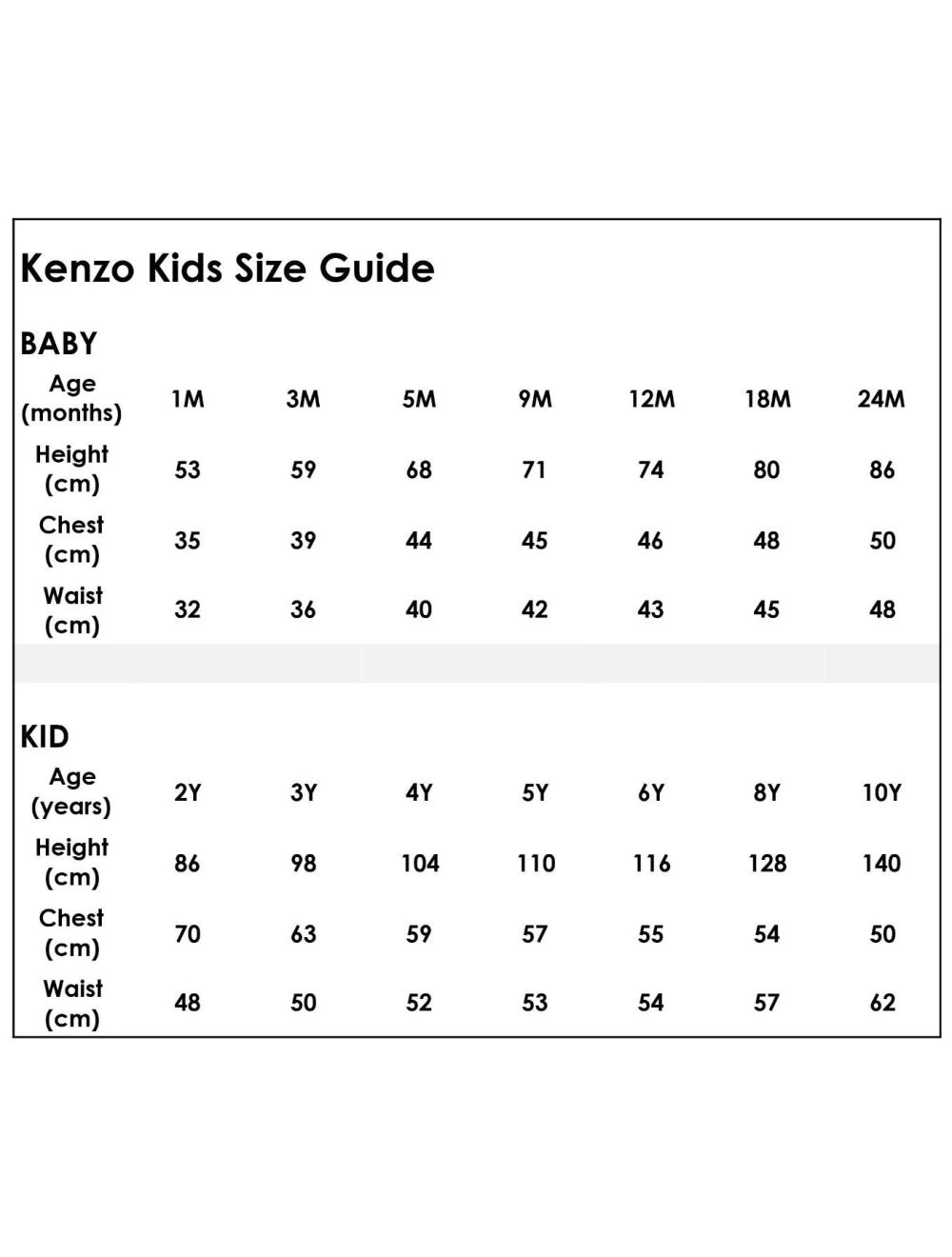 Kenzo bebe naissance new arrivals