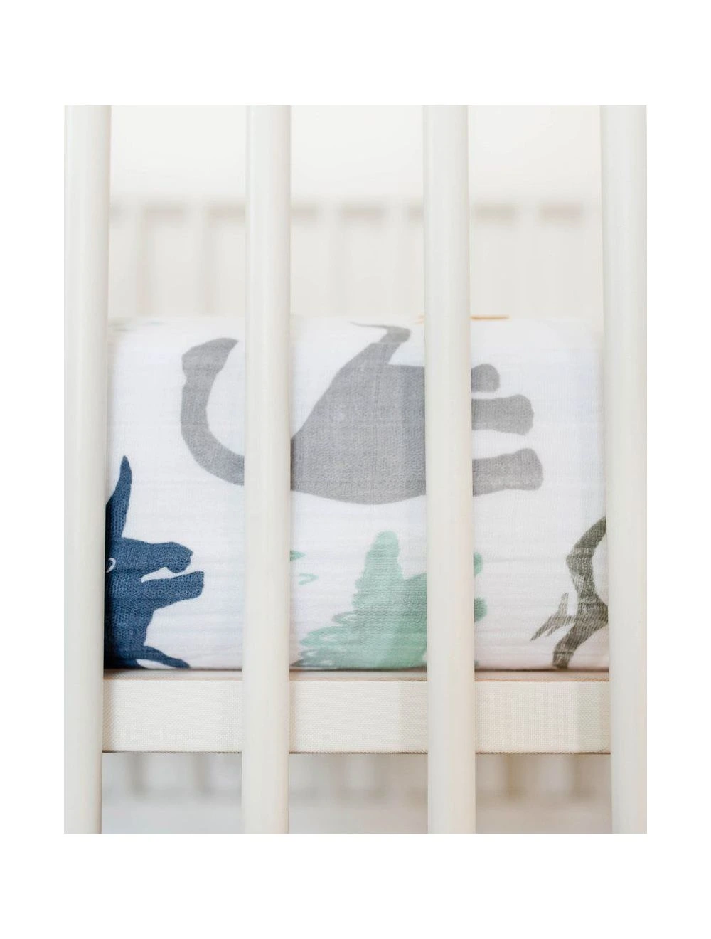 Little Unicorn Cotton Muslin Crib Sheet Dino Friends